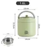 Lonchera de acero inoxidable 304, recipiente para el desayuno de gran capacidad, ideal como regalo, adecuado para el trabajo o la escuela, portátil, con compartimentos, hermético y mantiene la comida caliente