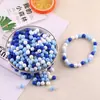 Cuentas Redondas de Color Sólido de 8 mm y 10 mm, Cuentas Sueltas de Resina, Cuentas de Navidad, Pulsera Hecha a Mano de Bricolaje, Separadores con Cuentas, Joyería