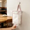 Caja de Pañuelos de Pared para el Hogar, Bolsa Colgante de Pañuelos de Gran Capacidad, Bolsa Colgante Impermeable para Almacenamiento de Papel Higiénico en Cocina, Baño y Tocador