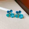 @Oferta Especial Fengyun Pendientes de Flor de Zirconia Púrpura Retro Pendientes de Diseño de Nicho Pendientes Nuevos 2025