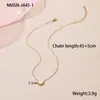 Moda Transfronteiriça Popular Venda Quente Borboleta Coração Aço Inoxidável Design de Colar Luxo Acessível Versátil Ouro 18K Banhado Corrente da Clavícula