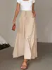 Pantalones de pierna ancha Amazon para mujer 2026 Verano Sueltos de cintura alta con cordón Estilo fino Artístico Versátil Casual Largos Estilo Retro