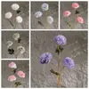 Set de 3 Flores de Loto Artificiales Macaron Estilo Ins, Adecuado para Decoración del Hogar, Ramos de Boda y Decoraciones de Pared