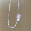 Nubes y Flores~Collar Colgante de Flor de Cuentas de Colores para Mujer, Estilo Bosque, Cadena de Clavícula Fresca y Dulce, Cadena de Cuello Dulce y Elegante