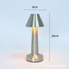 Creativa Nórdica Moderna Transfronteriza Mesita de Noche Barra Dormitorio Carga USB Táctil Hierro Mancuerna Lámpara de Mesa Luz Nocturna Atmósfera