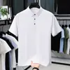 Camiseta Masculina de Manga Curta Estilo Novo Verão e Outono, Camisa Polo Premium Versátil Business Casual, Versão Leve para Atacado