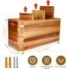 En stock caja de almacenamiento de cubiertos de madera maciza caja organizadora de cuchillo tenedor palillos de cocina caja de almacenamiento de utensilios de cocina caja de utensilios de cocina