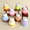 Pastel Mousse KT Partículas Lindas Adornos DIY Colgantes Llaveros Bolsas Sorpresa Figuras Decoraciones de Escritorio Adornos Accesorios de Resina