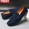 Nuevos zapatos casuales para hombre sin cordones, punta fina, tallas 40-48, zapatos planos de talla grande, modelo de comercio exterior, rojo