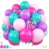 Conjunto de 50 Balões de Látex Espessos Transfronteiriço, Conjunto de Balões Flutuantes de Hélio, Adereços de Decoração de Aniversário