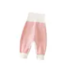 Pantalones de Pana para Bebé Niños Plus Terciopelo Engrosados Cintura Alta Otoño Invierno Pantalones Protección Barriga Bebé Conveniente Broches en la Entrepierna Pantalones para Rollitos