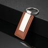 Llavero de cuero sintético de metal para comercio exterior transfronterizo, llavero de cuero, llavero de cuero, llavero láser, colgante láser, regalo