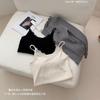 Camisola Patchwork con Ribete de Encaje para Mujer 2026 Nuevo Estilo Top Atrevido para Llevar Debajo con Sujetador Incorporado Chaleco para Mujer 189