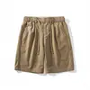 Nanxia Disguise 2026 Verão Novo Três Cores Estilo Dinheiro Antigo Shorts Casuais Calças de Trabalho Largas Shorts Retos de Cinco Pontos