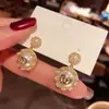Pendientes de Zirconia de Nuevo Estilo Lujo Ligero 2026, Pendientes Versátiles de Moda, Estilo Coreano y Japonés, Pendientes Exquisitos Simples de Moda para Mujer