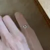 Anel Ferradura em U S925~Prata Esterlina, Estilo Old Money de Luxo Leve, Totalmente cravejado com Diamantes, Moderno e Único, Anel com Design Ajustável Deslizante