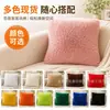 Venta Directa de Fábrica Funda de Almohada de Piel de Lobo Marino para Amazon, Funda de Almohada de Felpa de Color Sólido por Dos Lados, Cojín de Respaldo
