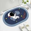Alfombrilla de baño absorbente, de secado rápido, antideslizante, con diatomeas, suave, con dibujos animados