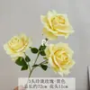 3 Exquisitas Flores Artificiales Francesas de Rosa para Decoración de Flores Guía de Salón de Bodas Adornos de Arreglos Florales de Hotel para Disparos Flores Artificiales