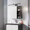 Luz frontal de espejo LED, instalación sin taladro para baño, luz de gabinete de espejo de baño estilo nórdico, luz frontal para cuadros de pasillo de hotel