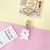 Llavero de Oso Corazón Girly Ins Japonés y Coreano Colgante de Bolsa de Conejo Dibujo Animado Lindo Celebridad de Internet Colgante para Set de Auriculares Simple