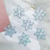 Simulado UV Colorido 46mm Copo de Nieve Acrílico Accesorios DIY Decoración Navideña Colgante para Coche Pegamento de Crema Funda para Teléfono Móvil