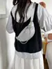 Bolso de pecho versátil de estilo coreano con pedrería, moderno bolso de hombro cruzado y riñonera para mujer, tendencia 2026