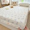 Fronteiriço Primavera e Verão Novo Tipo a Peso Alto Capim de Seda Fio de Camada Dupla Lençóis de Cama Lençóis de Cama de Solteiro Lençóis de Cama para Dormitório de Estudantes Antiderrapante