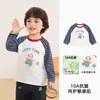 Camiseta Manga Longa Kaka Panda para Meninos Roupas de Outono para Crianças Camisa Básica de Outono para Meninas Body para Bebês Primavera e Outono Top Tendência
