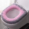 Funda de inodoro, cojín para inodoro, para el hogar, de invierno, gruesa, cálida, portátil, lavable, con anillo