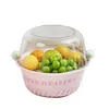 Cesta para Drenar Dopamina para Cocina del Hogar, Lavabo de Doble Capa para Lavar Verduras, Cesta de Lavado de Frutas y Verduras de Alta Capacidad con un Diseño Elegante