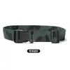 Cinturón de Lona Camuflado Militar para Entrenamiento de Estudiantes, Herramienta para Ajustar Pantalones Elásticos con Hebilla Automática Ajustable