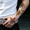 Adesivos de Tatuagem Caveira Mexicana Estilo Divertido de Carnaval Halloween Maquiagem de Festival para Homens e Mulheres Braço e Perna À Prova d'Água e Duradouros