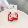2022 Año Nuevo Rojo Dibujos Animados Infantiles Banda de Goma Celebración de Año Nuevo Cuerda Roja Grande para el Cabello de Niñas Anillo para el Cabello Accesorios para el Cabello de Niñas