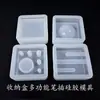 Moldes de Resina Epóxi, Moldes de Caixa Organizadora Porta-Canetas, Enfeites de Suporte para Celular Multiespecificação, Moldes de Suporte de Exibição Decoração de Escritório