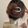 Grampo de Cabelo em Formato de Coque em U Estilo Chinês Novo, Presilha de Cabelo Simples e Moderna em Formato de U para Mulheres, Grampo de Cabelo para Penteados Coques na Nuca, Acessório de Cabelo