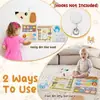 Colgante de Pared de Fieltro Tablero de Actividades Educativas para Niños, Tablero Tranquilo para Niños para Ejercitar Habilidades Manuales