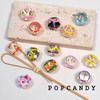 Mão- pintado linha de contas artesanais soltas acessórios acessórios handmade jóias artesanais diy multi-color pulseira colar de telefone móvel cadeia diversão