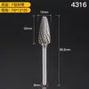Lima Rotatoria de Aleación Dura, Broca para Desbastar Metal, Lima Eléctrica, Amoladora Eléctrica, Broca para Pulir y Expandir, Cabezal de Rectificado de Acero de Tungsteno