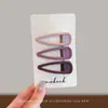 Pinzas para el pelo de niña, accesorios para el pelo de estilo coreano para mechones sueltos y flequillo, pinzas laterales de colores para el verano populares en redes sociales