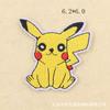 Pegatinas de tela bordadas de elfos de dibujos animados, pegatinas de parche adhesivas de Pikachu de dibujos animados y dragón que escupe fuego, accesorios para ropa de niños, parches adhesivos DIY