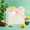 Bolsa de regalo de papel transfronteriza en blanco, caja de dulces de alta gama para bodas, fiestas de cumpleaños, bolso con lazo