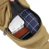 Riñonera de lona transfronteriza nueva para hombre, bolsa de pecho para hombre, mochila de moda para hombre, bolso de hombro, bolsa cruzada deportiva multifuncional
