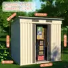 Cuarto de Herramientas de Almacenamiento Exterior, Cuarto de Utilidades para Jardín en Patio, Casa Sencilla de Ensamblaje Exterior, Cuarto de Almacenamiento Móvil, Casa Modular
