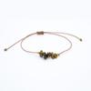 Pulsera de Nuevo Producto Más Vendida Transfronteriza Pulsera de Hilo de Cera Sudamericano Pulsera Trenzada de Hilo de Cera con Piedra Cruda Irregular Estilo Verano
