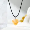 Pendente Popular Transfronteiriço de Cristal Natural Coração de Pêssego Pedra Olho de Tigre Aventurina Pingente Tridimensional em Forma de Coração Acessórios Fabricante Entrega Direta