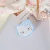 Novo Grampo de Cabelo Grande Fofo Cabeça de Gato KT de Resina Translúcida Estilo Menina Gelatina Acrílica Para Franja Lateral