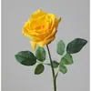 Nuevo ramo de rosas de simulación de flor de rosa hidratante de una sola mano para interiores, decoración del hogar, ramo de rosas de simulación de alta gama, en stock
