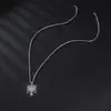 2025 Nueva Moda Acero Inoxidable Águila Albanesa Colgante Collar Cadena Larga para Suéter Otoño e Invierno Venta al por Mayor en Stock