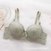 Conjunto de Sujetador Push-Up Sexy de Encaje con Varilla para Mujer, Sujetador Ajustable para Retracción Mamaria para Mujer, Sujetador Transfronterizo Anticaída